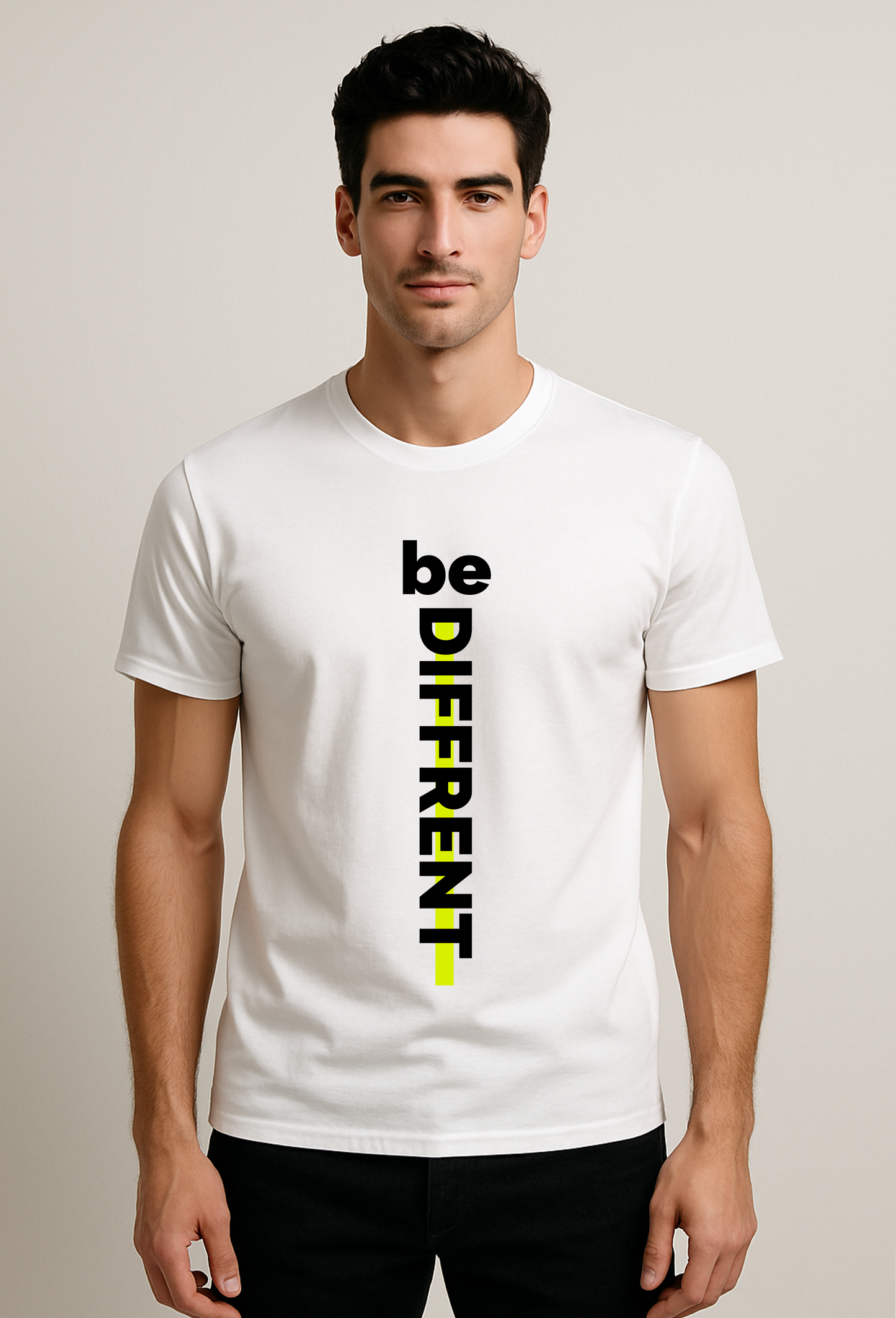 Dark Mode On Printed Pure Cotton T-Shirt for Men | Stylish Typography Graphic Tee | Half Sleeve Casual Regular Soft T-Shirt | Trendy Summer Wear for Men
